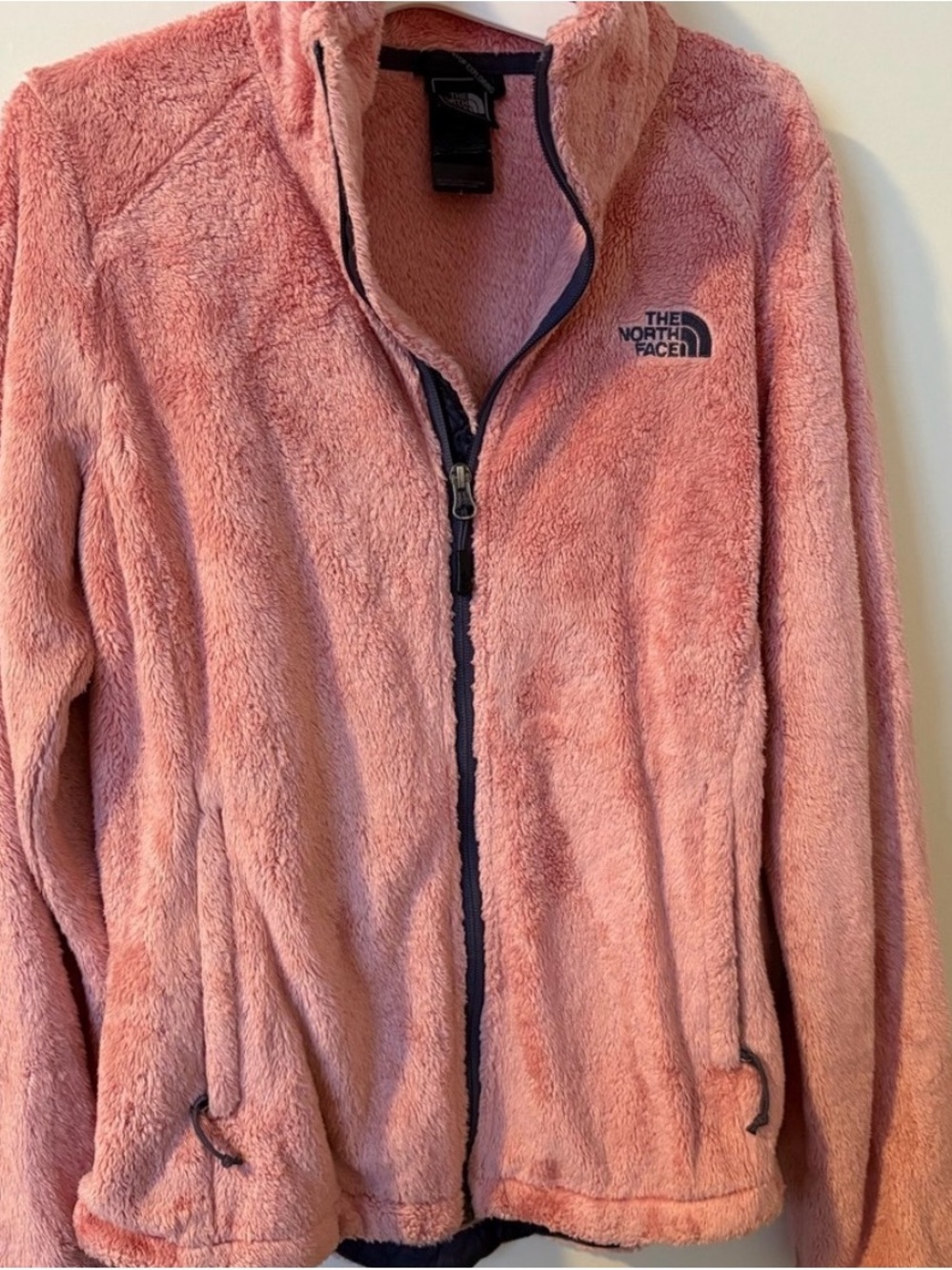 The North Face Plush Pink Full-Zip Teddy Jacket